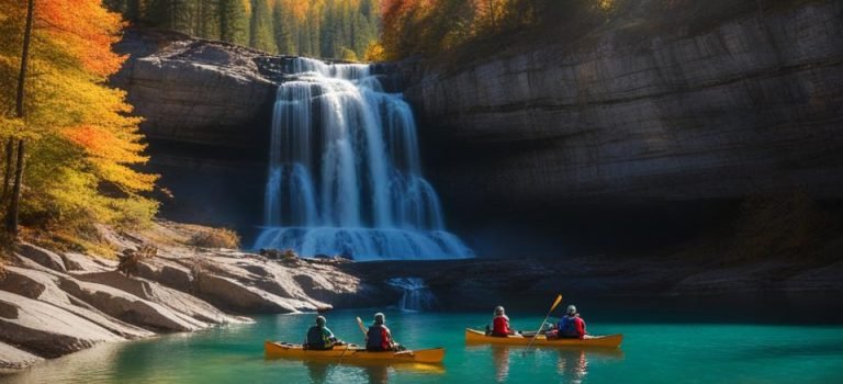 Boating Fall Creek Falls